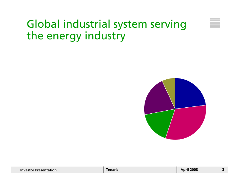 Tenaris Investor Presentation April 2008 slide image #4