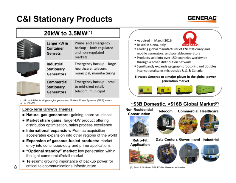 Generac Key Banc Industrial Conference May 31, 2017 slide image #9