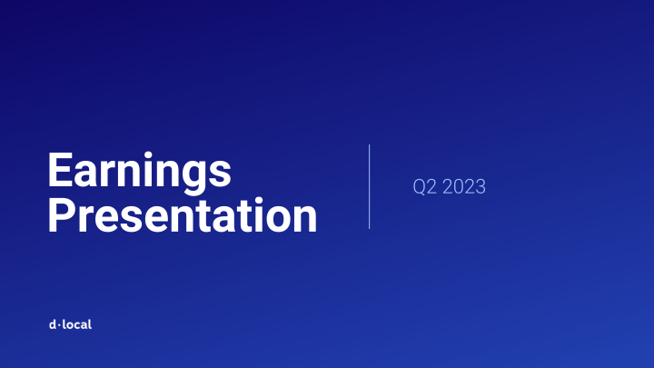 Q2 2023 Earnings Presentation image