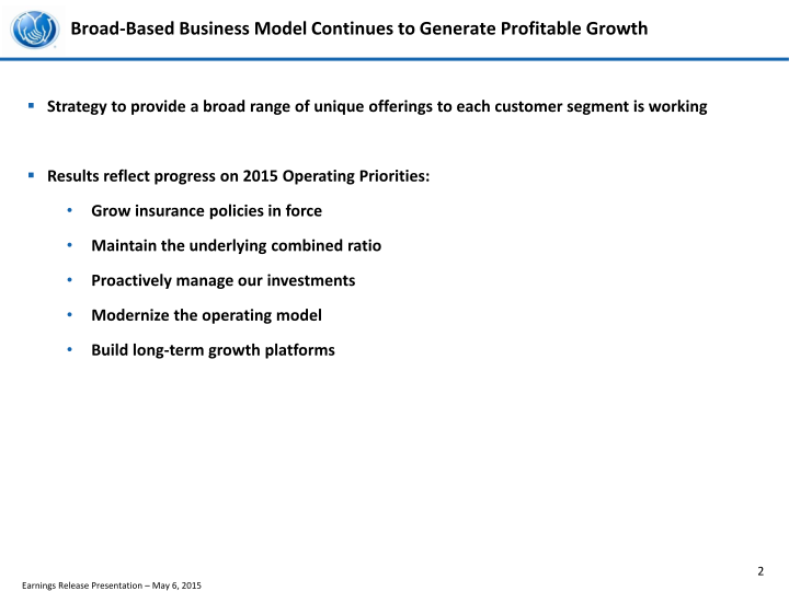 First Quarter 2015 Earnings Presentation slide image #4