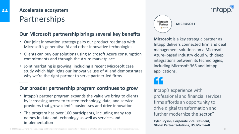Intapp Enabling the Industry Cloud for Professional and Financial Services Firms slide image #14