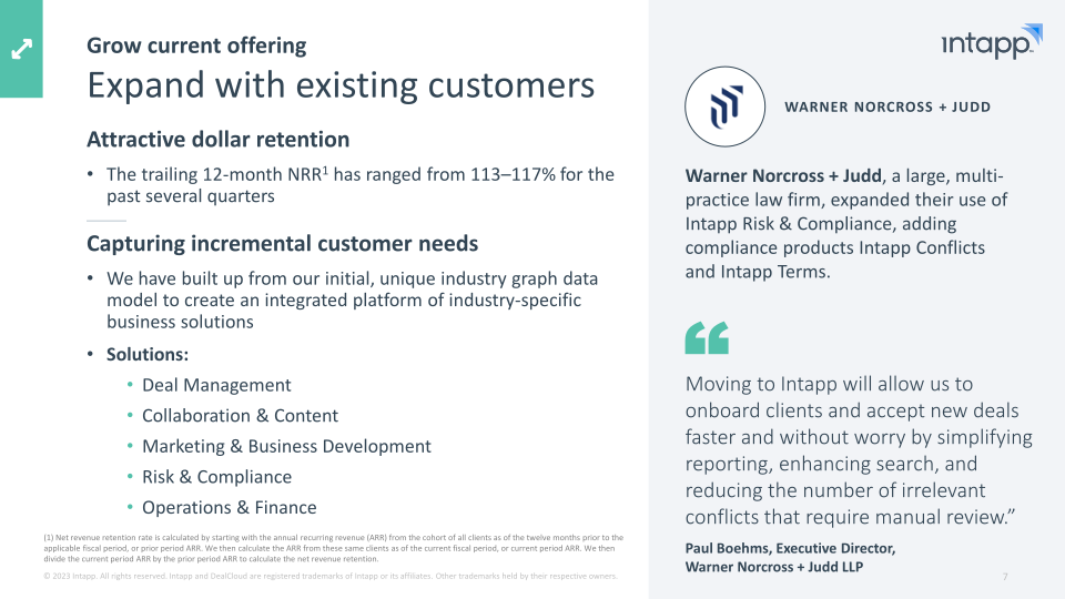 Intapp Enabling the Industry Cloud for Professional and Financial Services Firms slide image #8