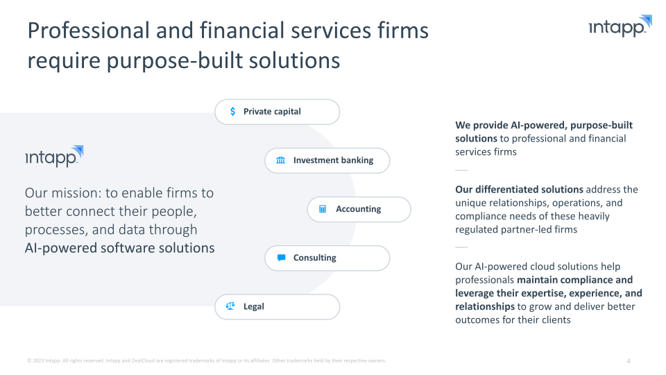 Intapp Enabling the Industry Cloud for Professional and Financial Services Firms slide image #5