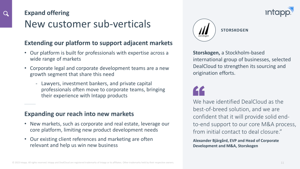 Intapp Enabling the Industry Cloud for Professional and Financial Services Firms slide image #12