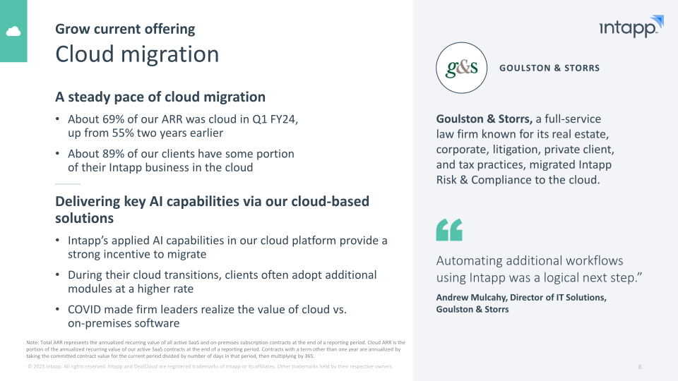 Intapp Enabling the Industry Cloud for Professional and Financial Services Firms slide image #9