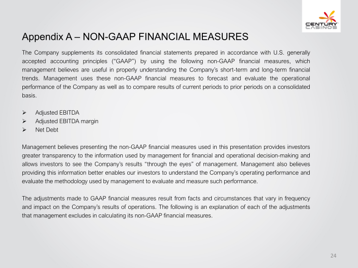 Century Casinos, Inc. Financial Results 2020 slide image #25