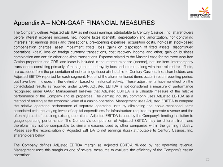 Century Casinos, Inc. Financial Results 2020 slide image #26