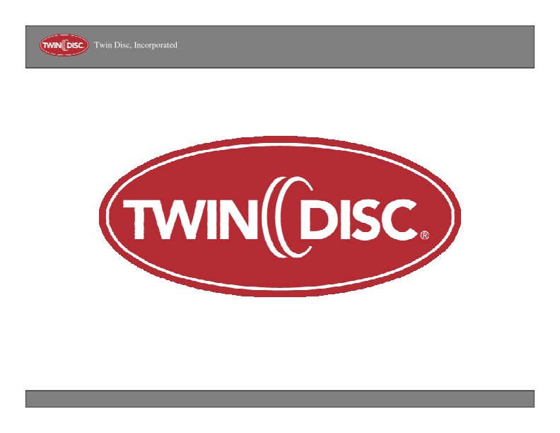 Twin Disc Company Presentation image