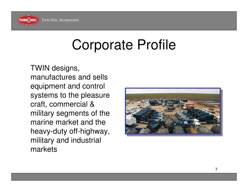 Twin Disc Company Presentation slide image #8