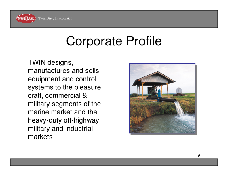 Twin Disc Company Presentation slide image #10