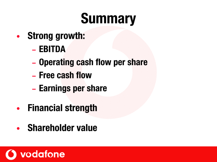 Vodafone Group Plc Company Presentation slide image #21