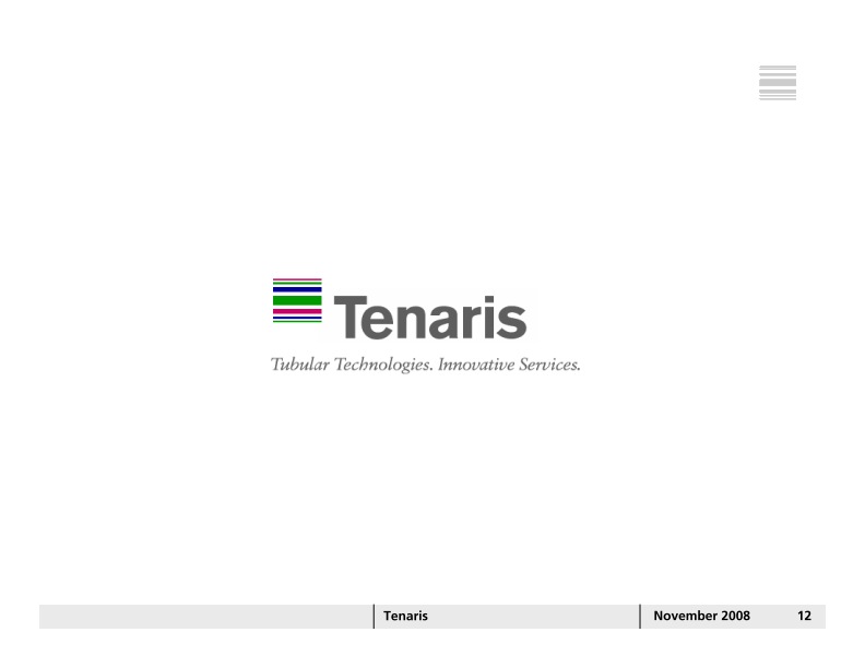 Tenaris Investor Presentation slide image #13