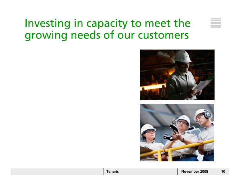 Tenaris Investor Presentation slide image #11