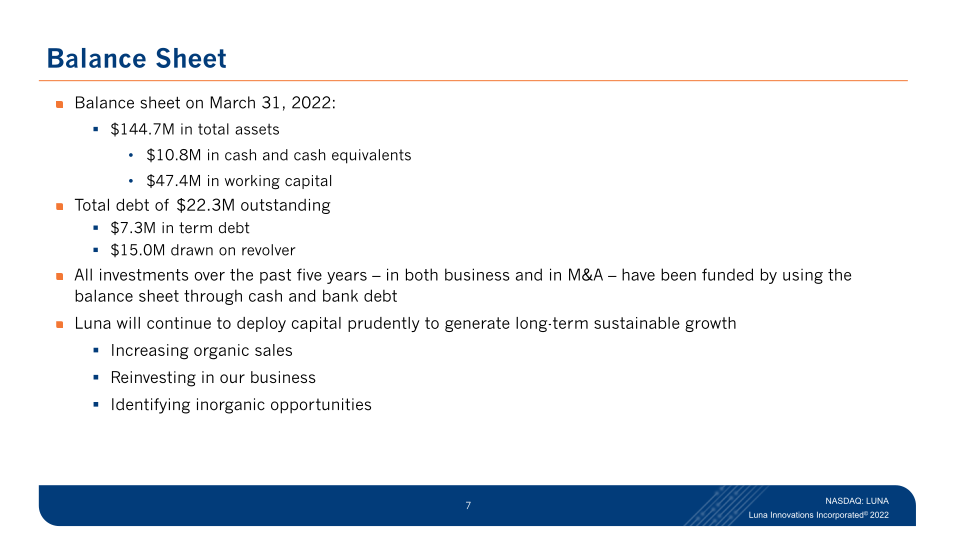 First-Quarter 2022 Results Investor Supplemental Materials slide image #8