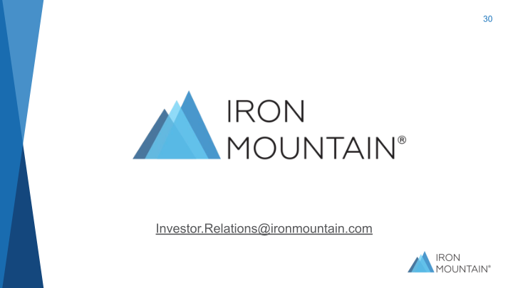 Iron Mountain Investor Presentation Q2 2021 slide image #31