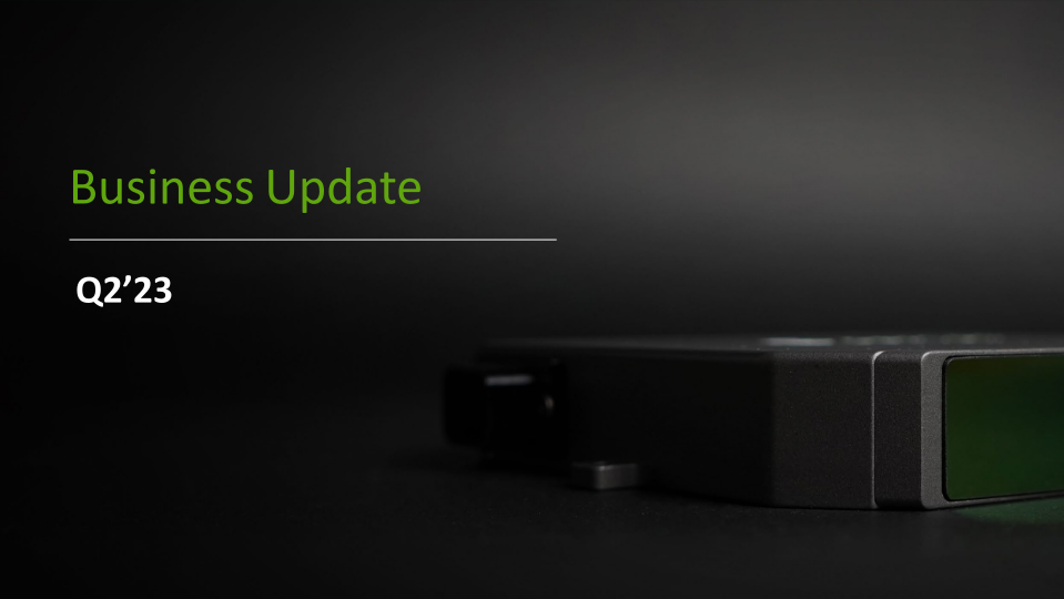 Cepton Q2 23 Business Update slide image #6