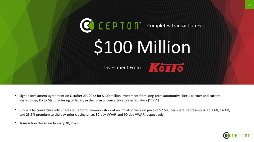 Cepton Investor Presentation slide image #25