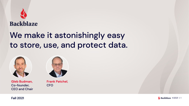 We make it astonishingly easy to store, use, and protect data image