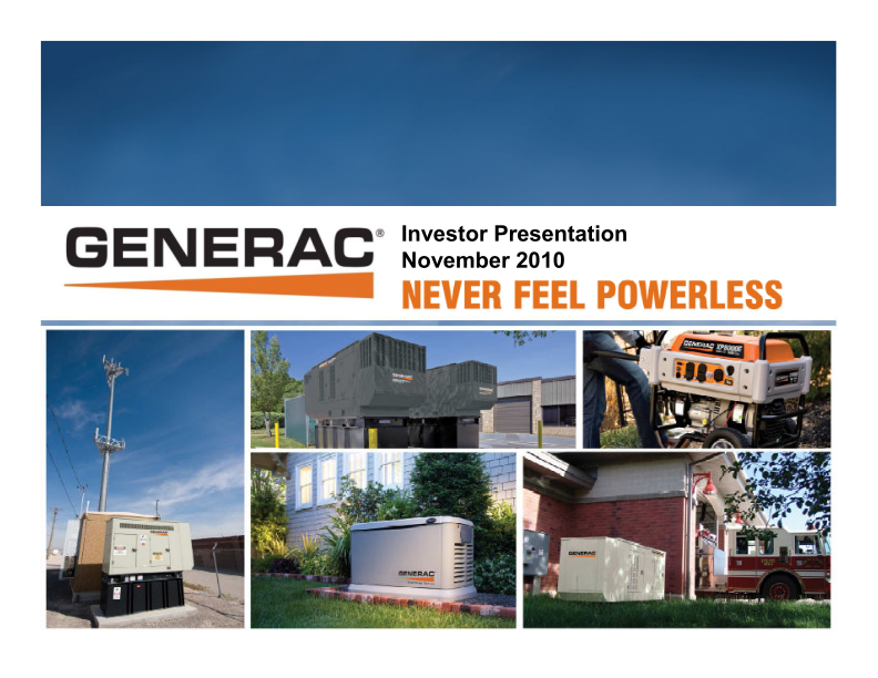 Generac Investor Presentation image