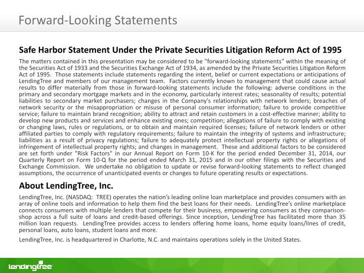 Lendingtree Investor Presentation slide image #3