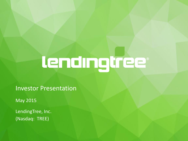 Lendingtree Investor Presentation image