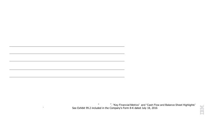 IBM 2Q 2016 Earnings slide image #33