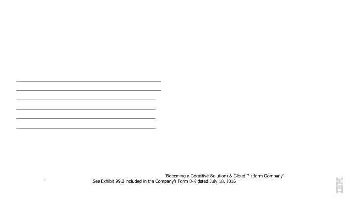 IBM 2Q 2016 Earnings slide image #28