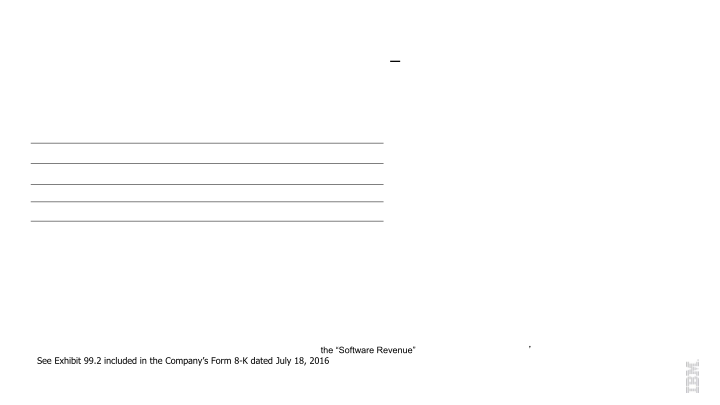 IBM 2Q 2016 Earnings slide image #31