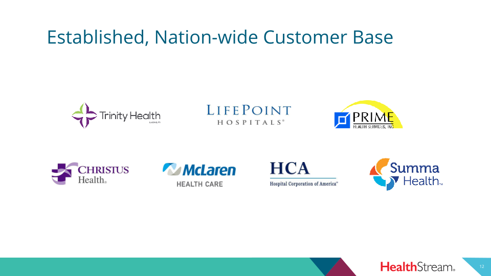 Healthstream 2020 Third Quarter Investor Presentation  slide image #13