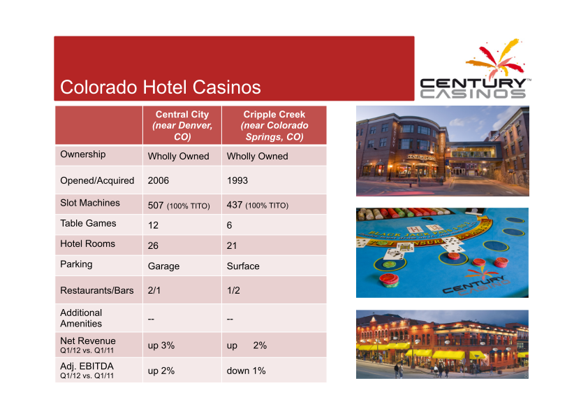 Century Casinos Corporate Presentation slide image #9