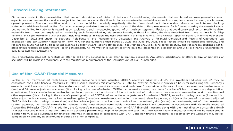 Brilefinancial Investor Overview Q2 2023 slide image #3