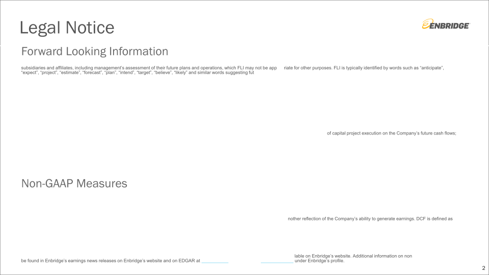 Enbridge Investment Community Presentation slide image #3