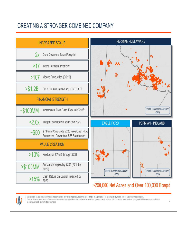 Callon Acquisition of Carrizo Amended Merger Agreement slide image #7