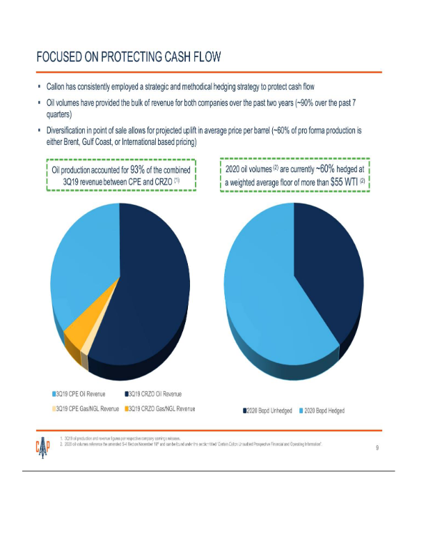 Callon Acquisition of Carrizo Amended Merger Agreement slide image #11