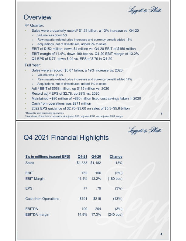 Fourth Quarter Summary Financial Information slide image #3