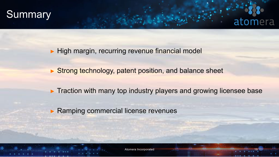 Atomera Investor Presentation slide image #20