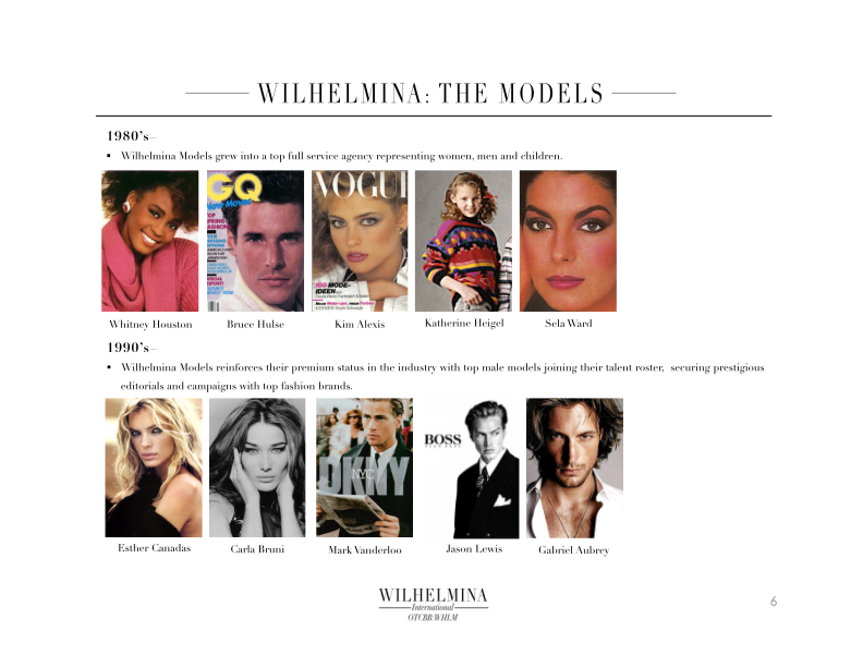 Wilhelmina Company Presentation slide image #7