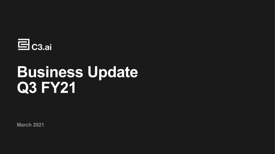 C3.AI Business Update Q3 FY21 image