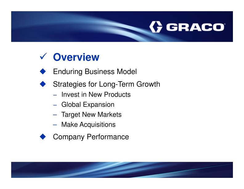 Graco Investor Presentation slide image #4