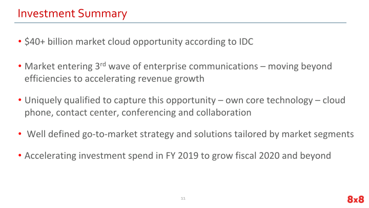 First	Quarter Fiscal	2019 Earnings slide image #12